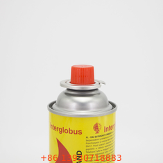Estufa de gas portátil de 400 ml Bote Pequeña botella de gas butano 65 mm