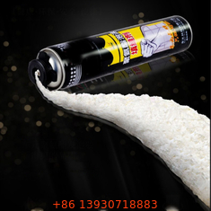 Válvula de espuma de materiales de construcción de válvula de Aerosol de pegamento de vidrio de espuma de PU de hojalata de una pulgada con pajita