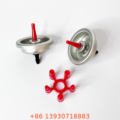 Metal estándar de la válvula del repuesto del encendedor de gas y material plástico para las latas del encendedor de gas