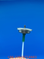 Válvula de aerosol con medidor de una pulgada para una administración de pulverización farmacéutica consistente y precisa