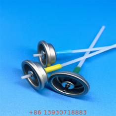 Válvula de aerosoles de un solo uso con velocidad de rociado medido 50/75/100/120/150/200mcl con cuerpo de aluminio y sello de junta