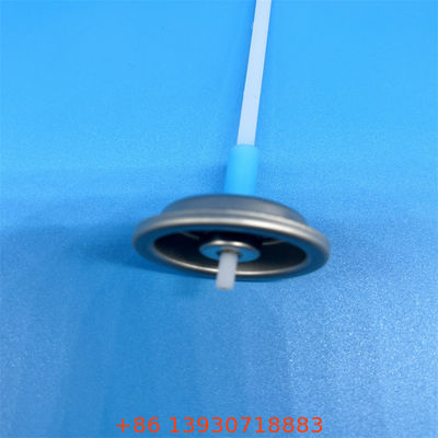 Una válvula de aerosoles de dosis medida de una pulgada para una dosificación exacta y constante