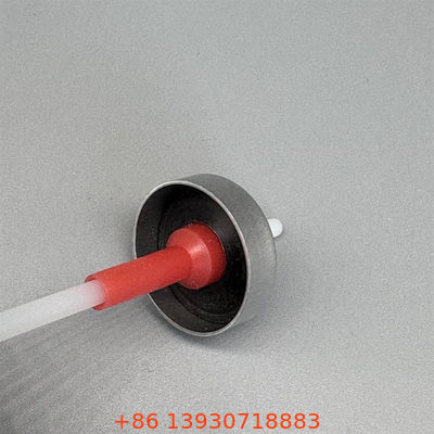 Válvula de aerosol dosificada de 20 mm PreciseDose con vástago y actuador de plástico, pulverización medida consistente