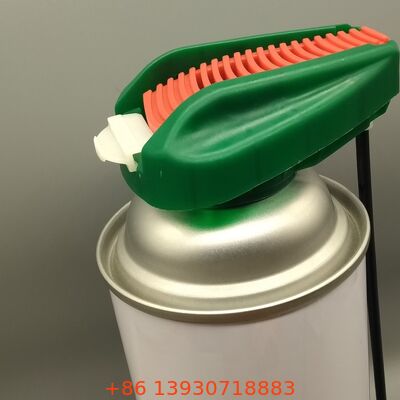 Tapa de gatillo plegable compatible con válvulas de aerosol estándar