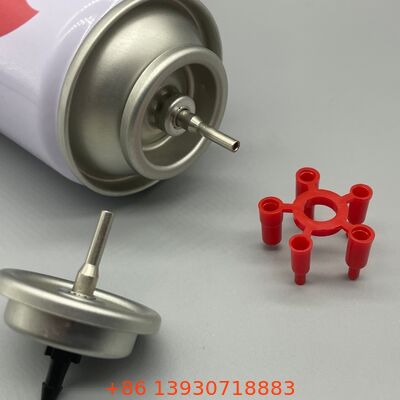 Válvula de recarga de gas más ligera y fiable para sistemas universales de recarga de butano