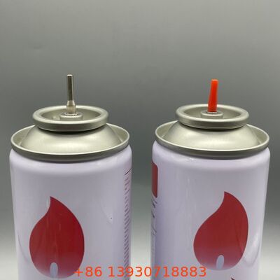 1 pulgadas de plástico y metal Stem Lighter válvula de reabastecimiento de gas para aerosoles de butano a presión
