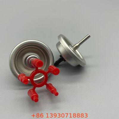 Válvula de aerosol para recarga de gas de encendedor con vástago de plástico y metal para uso doméstico y exterior