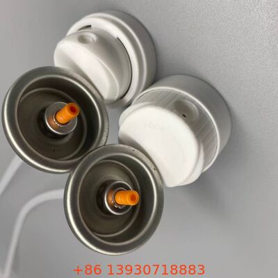 Válvula de aerosol para champú seco con actuador para aplicación específica en las raíces