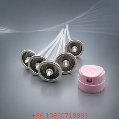 Válvula de aerosoles enfocada en la raíz para champú seco con material de hojalata, uso vertical o invertido e incluso distribución