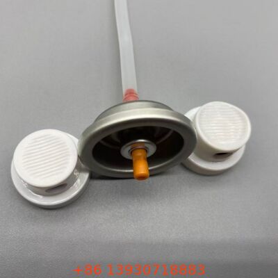 Válvula de aerosoles de pulverización de brillo de cabello de precisión con distribución de pulverización uniforme, acero inoxidable resistente a la corrosión y diseño antiobstrucción
