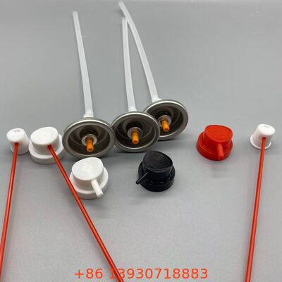All Direction Spray Valve With Actuator, 360 Degree Omni-Directional Aerosol Valve For Any-Angle Spraying Usage