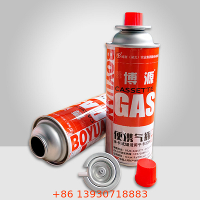 Válvula de gas butano del bote del combustible del butano de la hojalata válvula de la estufa de gas del campo de 1 pulgada