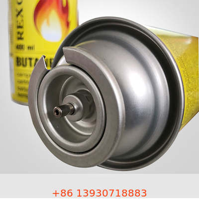 Bote de gas butano portátil de hojalata de 65 mm para estufa de gas de barbacoa