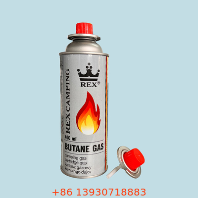 válvula de cartucho de gas portátil 227g con latas de aplicación general de cubierta roja