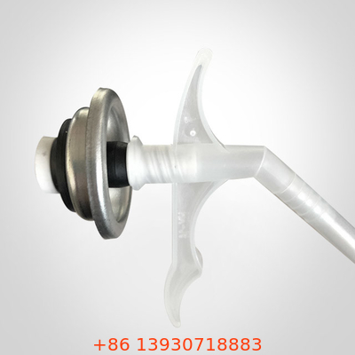 Tipo de tubo Válvula de aerosol limpiador de espuma de PU con tubo y tapa para latas de materiales de construcción de aerosol