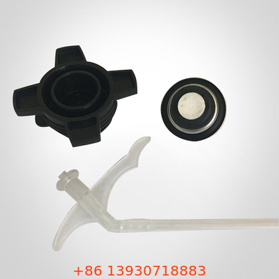 Válvula de lata de aerosol de espuma de PU tipo pistola de 1 pulgada con tubo y tapa para latas de materiales de construcción
