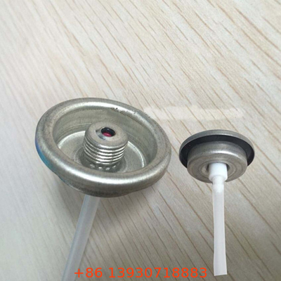 Válvula de lata de gas de aerosol de vivienda PE con tubo de inmersión para refrigerante