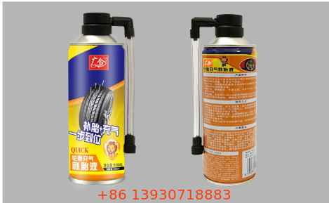 Cubiertas de aerosol para inflador de neumáticos en aerosol