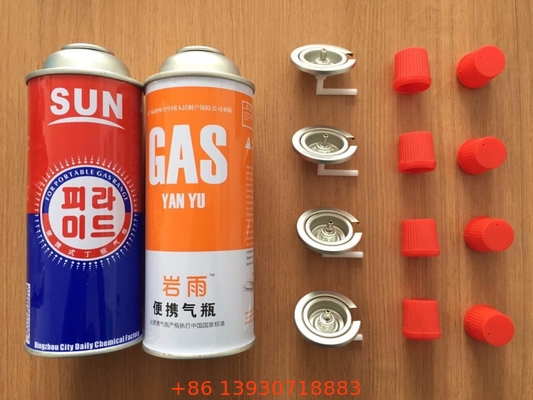 Casete de la válvula de gas del uso de gas del butano con la muestra libre
