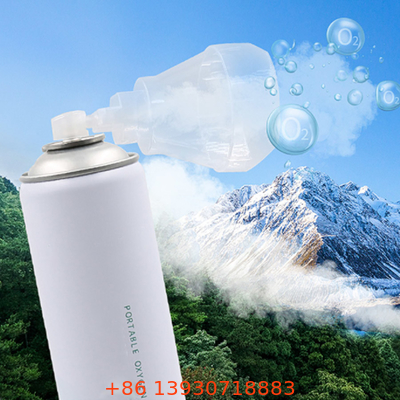 Válvula y máscara de la lata de aerosol del cilindro de oxígeno con el peso ligero del casquillo