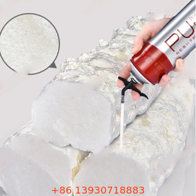Tipo de tubo Válvula de aerosol limpiador de espuma de PU con tubo y tapa para latas de materiales de construcción de aerosol