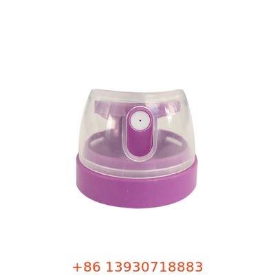Durable Purple 35mm Aerosol Spray Cap para lata de aluminio del bote