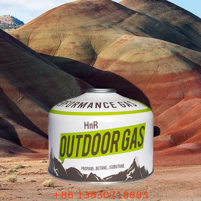 Cilindro de gas butano portátil de 84 mm de altura 230 g
