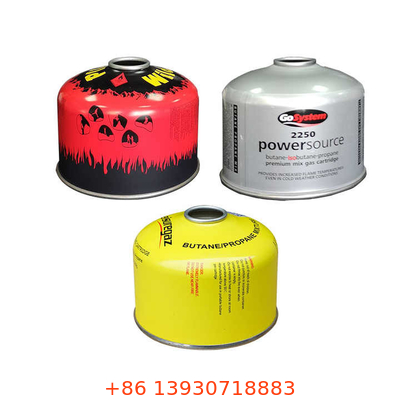Envases de gas de propano-butano de uso industrial de uso pesado 500 g, alta potencia de llama