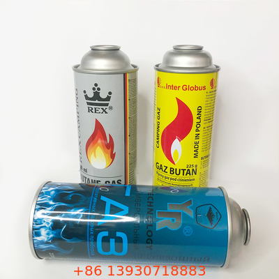 Tarro recto del gas del butano de la pared para el gas del butano y el gas de encendedor
