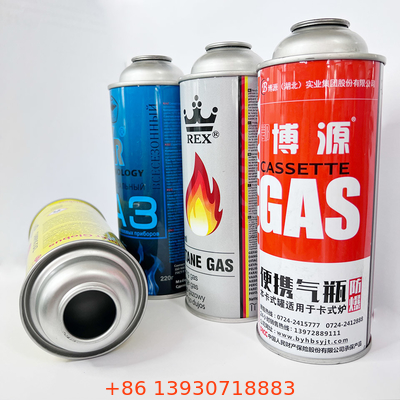 Bote del gas del butano de la hojalata para cocer