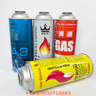 CMYK que imprime la presión estallada Mpa del bote 1,4 del gas del butano del metal
