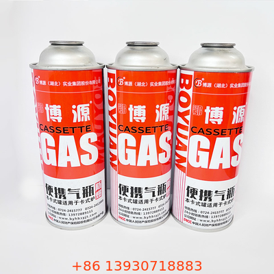 Bote del gas del butano de la hojalata para cocer