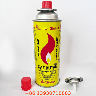 Válvula portátil del terraplén del butano de la válvula de gas del OEM que acampa con el tronco especial