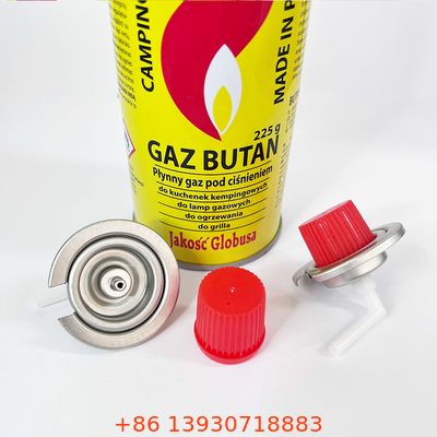 Bote recto del gas del butano de la hojalata 220g de la pared para cocinar la hornada