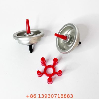 Metal estándar de la válvula del repuesto del encendedor de gas y material plástico para las latas del encendedor de gas