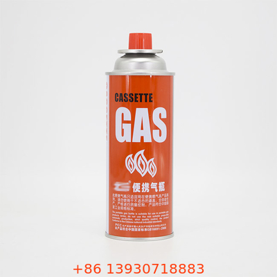 CMYK que imprime el bote recargable del gas del butano para la capacidad de la estufa que acampa 400ml