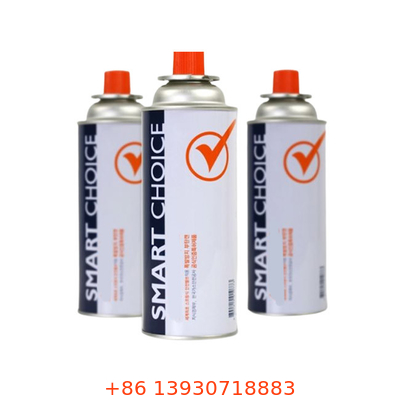CMYK que imprime el bote recargable del gas del butano para la capacidad de la estufa que acampa 400ml