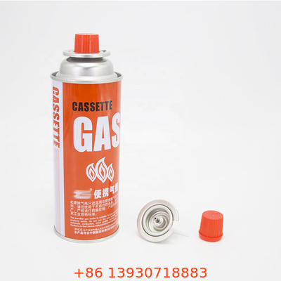 CMYK que imprime el bote recargable del gas del butano para la capacidad de la estufa que acampa 400ml