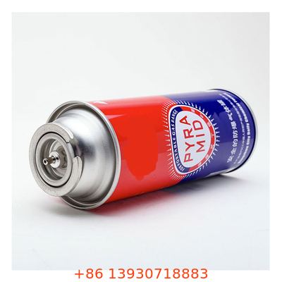Bote portátil recto de la estufa de gas del butano de la pared 400ml para cocinar al aire libre
