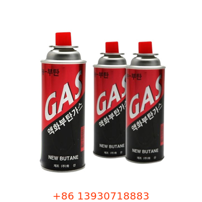 Cilindro de gas de cocinar al aire libre del casete 400ml del transporte del butano del bote fácil del gas
