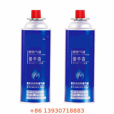 Peso recargable del diámetro 220g de la capacidad 65m m de la botella de gas de la barbacoa que acampa 400ml