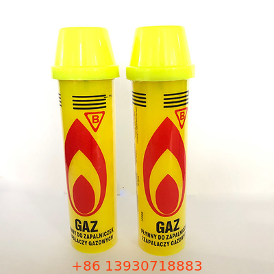 Repuesto disponible del butano de la lámpara de soldar del repuesto del gas del mechero 80ml