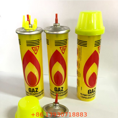 no repuesto más ligero amarillo de gas del butano de la salida para la iluminación de la vela