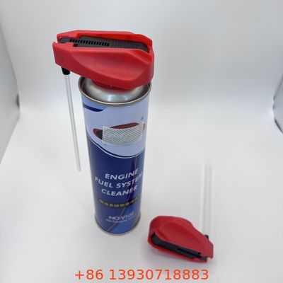 Pulverizador de gatillo plegable para latas de aerosol con tubo para insecticidas, aceites y detergentes