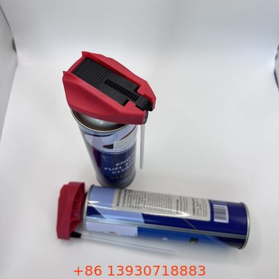Pulverizador de gatillo plegable para latas de aerosol con tubo para insecticidas, aceites y detergentes