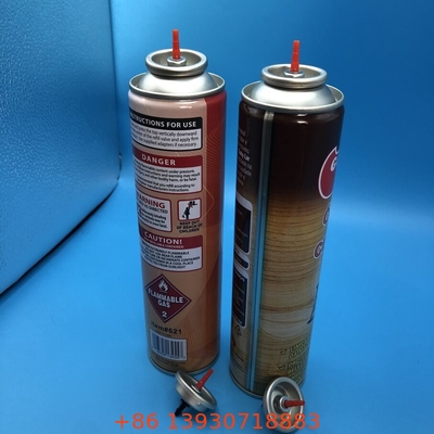 Copo de montaje de color rojo con hoyuelos de plástico de gas de butano - válvula de recarga de encendedor de gas