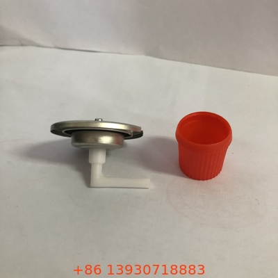 Válvula de cartucho de gas de PP para la lata de combustible de butano y cartucho de gas de butano con cuerpo de metal