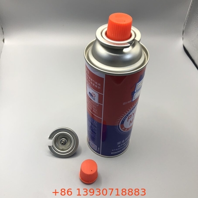 Válvula de gas de butano para el depósito de combustible de butano y cartucho de gas de butano
