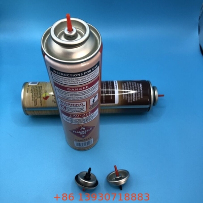 Válvula de conexión de llenado de gas para encendedores de cigarrillos con material de plástico y metal
