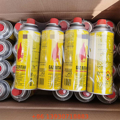 Vaso de gas de butano duradero con logotipo personalizado y construcción de hojalata